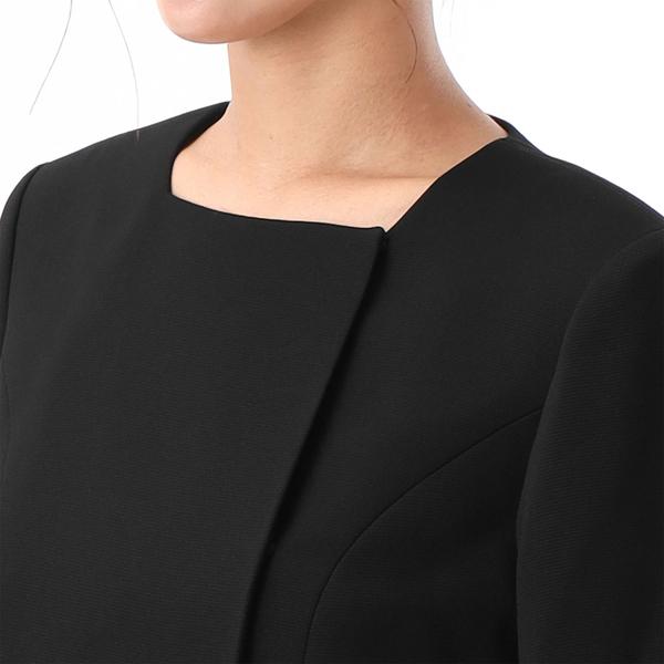 INFINE 【喪服/礼服/ブラックフォーマル】スラブッチャースタンド衿