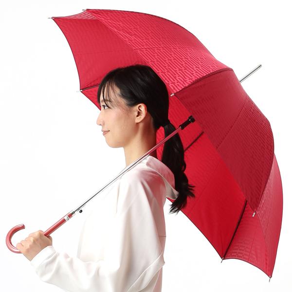 NINA RICCI ニナリッチ 幾何柄ポリエステルジャカード 耐風ジャンプ式雨傘（長傘)｜0101marui｜02