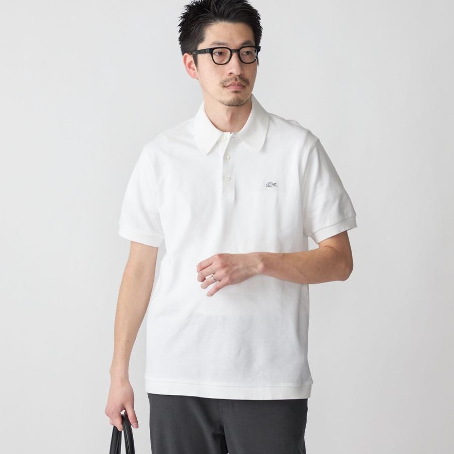 【SHIPS別注】LACOSTE: クラシック ニットリブ ポロシャツ SHIPS別注】LACOSTE: クラシック ニットリブ ポロシャツ