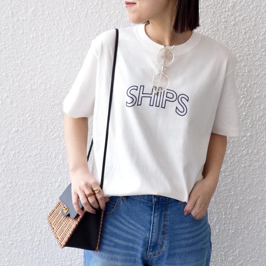 《一部追加予約》【WEB限定】 SHIPS ラウンド プリント ロゴ TEE | SHIPS | 15