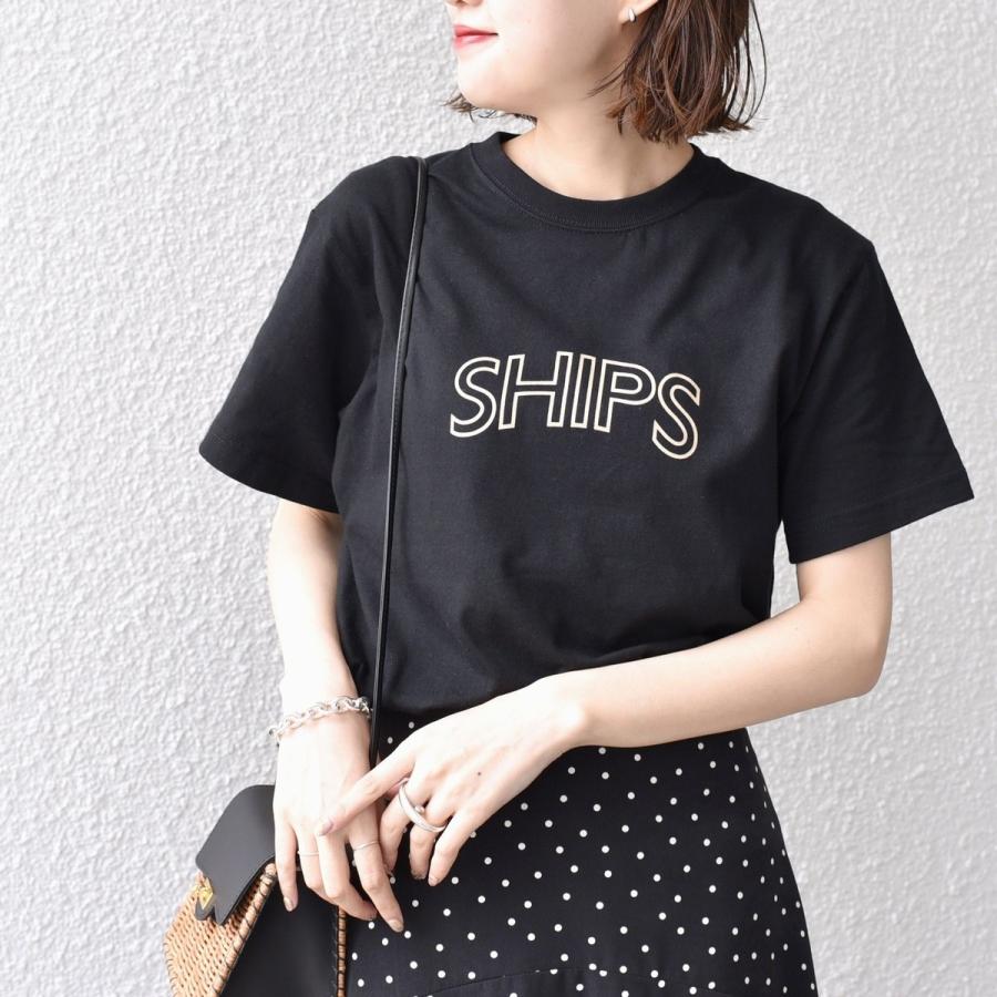 《一部追加予約》【WEB限定】 SHIPS ラウンド プリント ロゴ TEE | SHIPS | 04