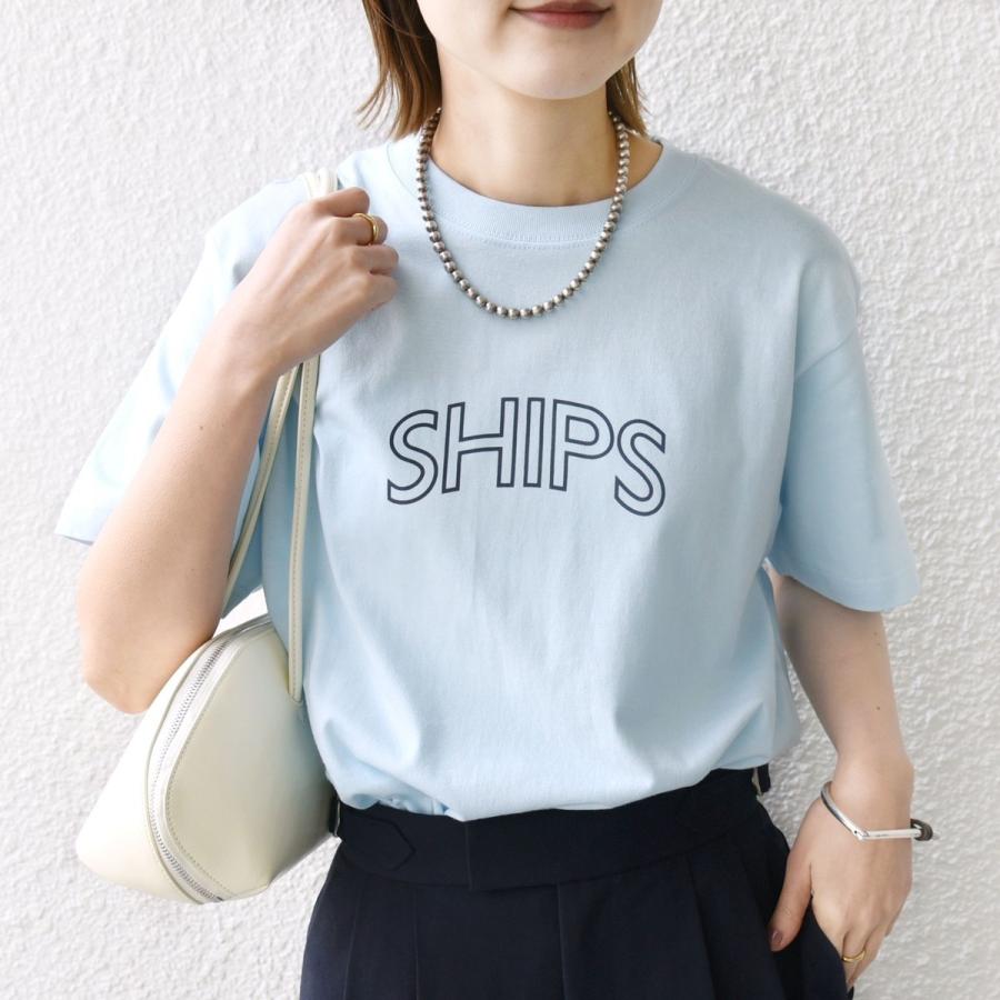 《一部追加予約》【WEB限定】 SHIPS ラウンド プリント ロゴ TEE | SHIPS | 07