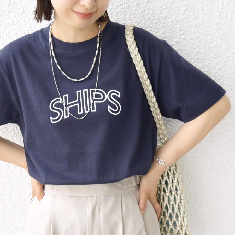 《一部追加予約》【WEB限定】 SHIPS ラウンド プリント ロゴ TEE | SHIPS | 08