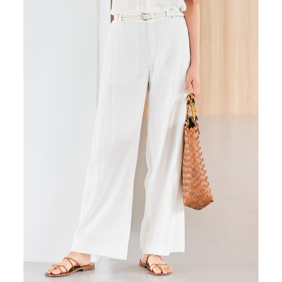 23区｜【CLASSY.6月号掲載&frasl;洗える】リネンレーヨンストレッチ ワイド CLASSY.1月号掲載・洗えるVIS&frasl;PEスムース レイヤードデザインニット