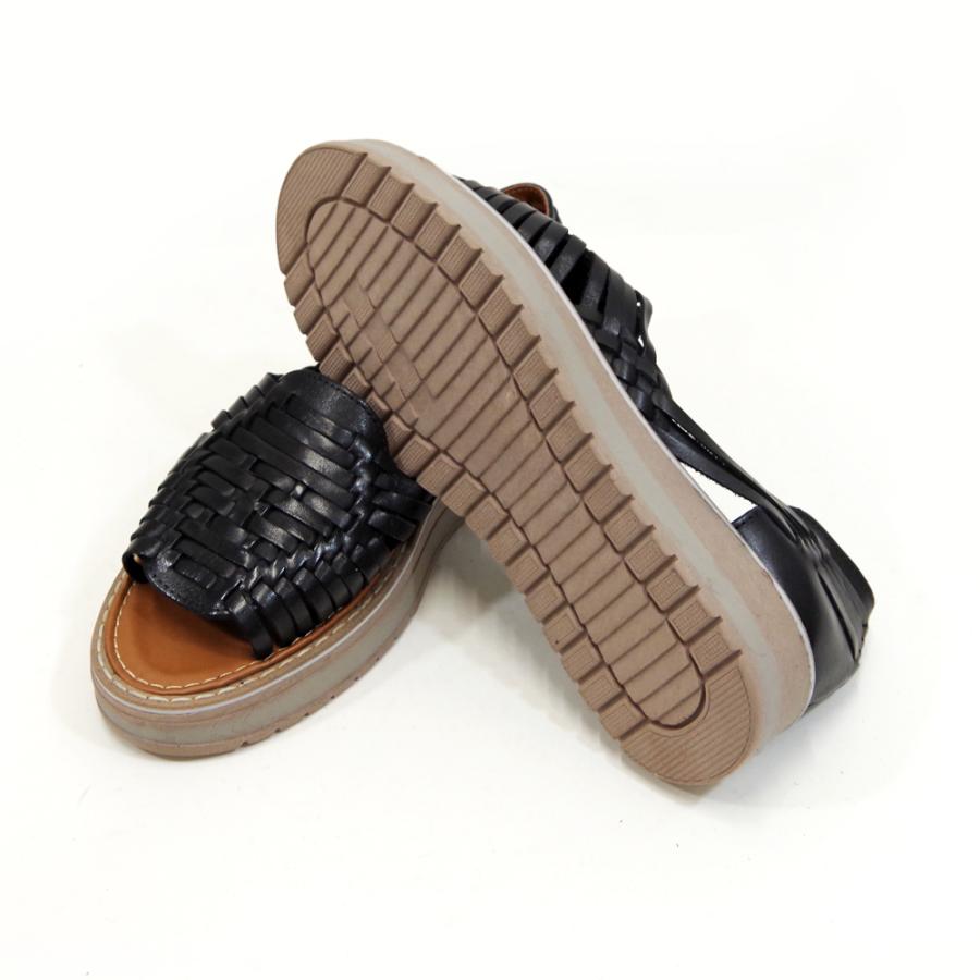 WOVEN (ウーヴン) / メキシコ製 レザー メッシュ 厚底サンダル