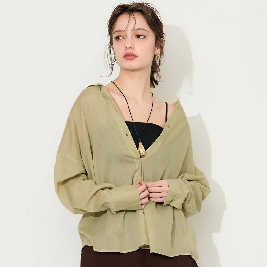 coca（コカ） ￥新色登場／ 【西山茉希様着用】ガーゼシャツ 全14色