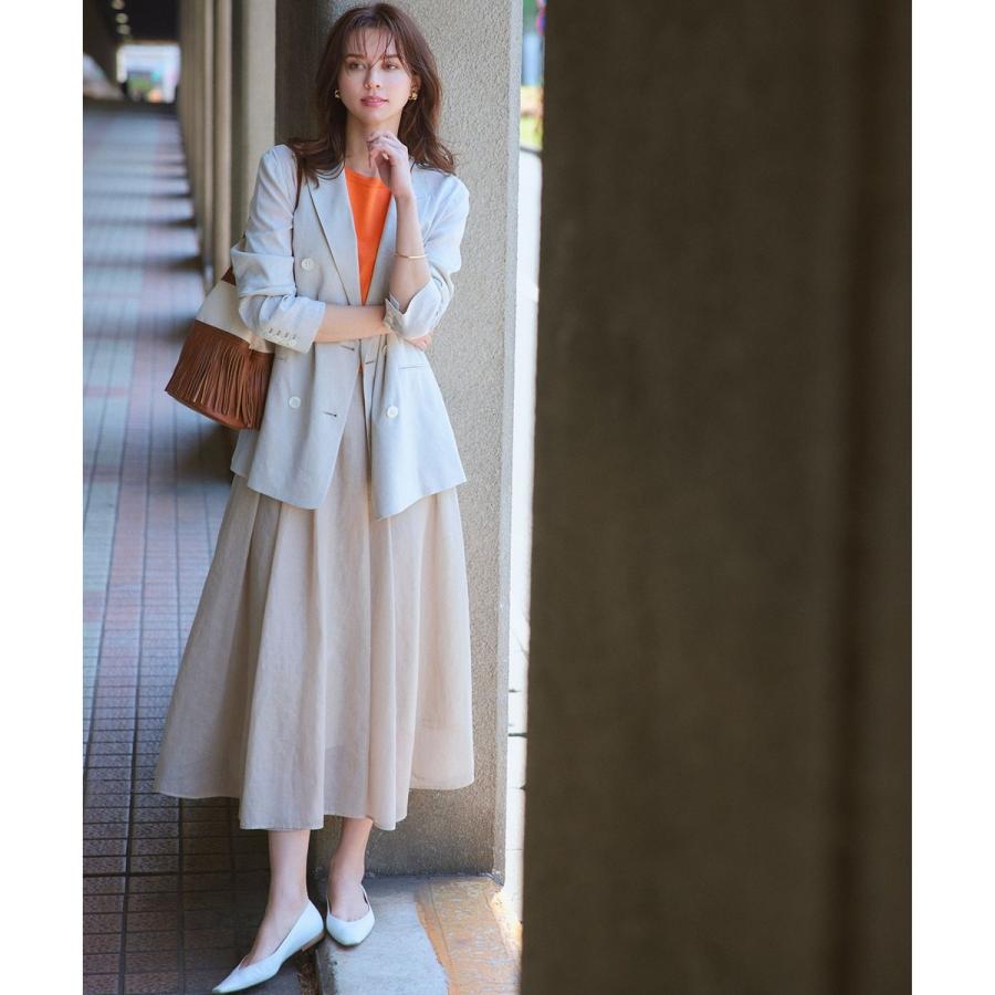 23区 【洗える】グロッシーボイル タック スカート : マルイ