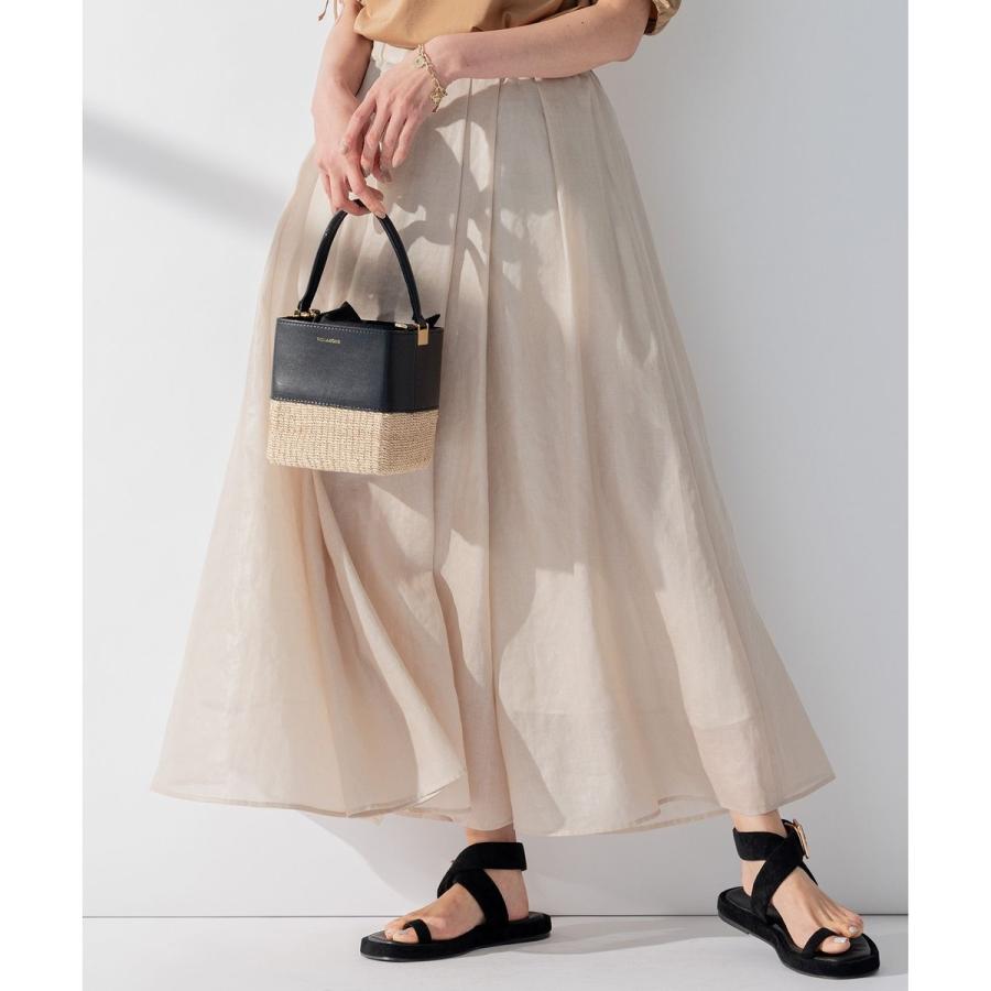 23区　洗えるグロッシーボイル タック スカート　新品 23区 【洗える】グロッシーボイル タック スカート : マルイ