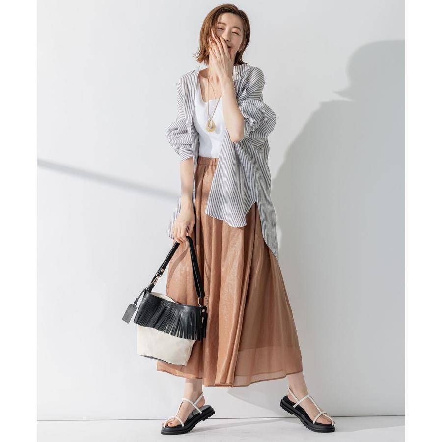 23区　洗えるグロッシーボイル タック スカート　新品 23区 【洗える】グロッシーボイル タック スカート : マルイ