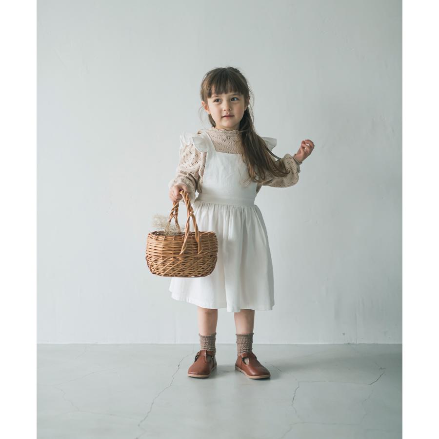 90サイズ(モリス使用)丸襟×肩フリルエプロンワンピース(ピンパーネル) 90サイズ(モリス使用)丸襟×肩フリルエプロンワンピース(ピンパーネル)