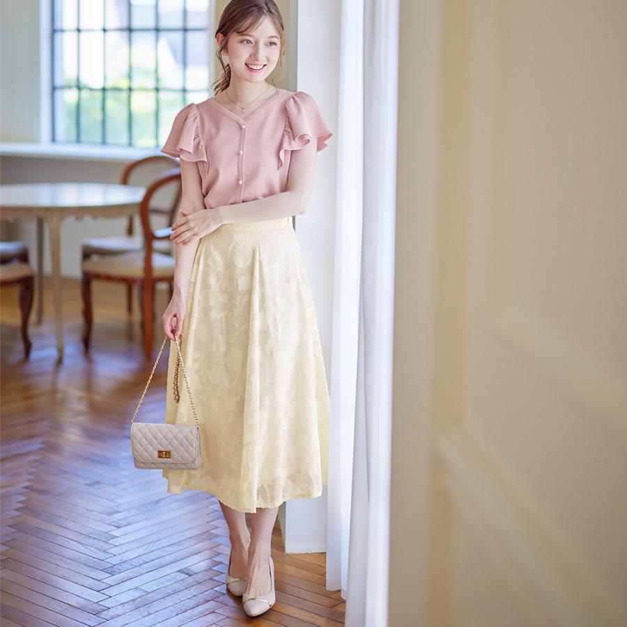 alotta 【美人百花6月号掲載コラボアイテム】ミモレ丈フレアー