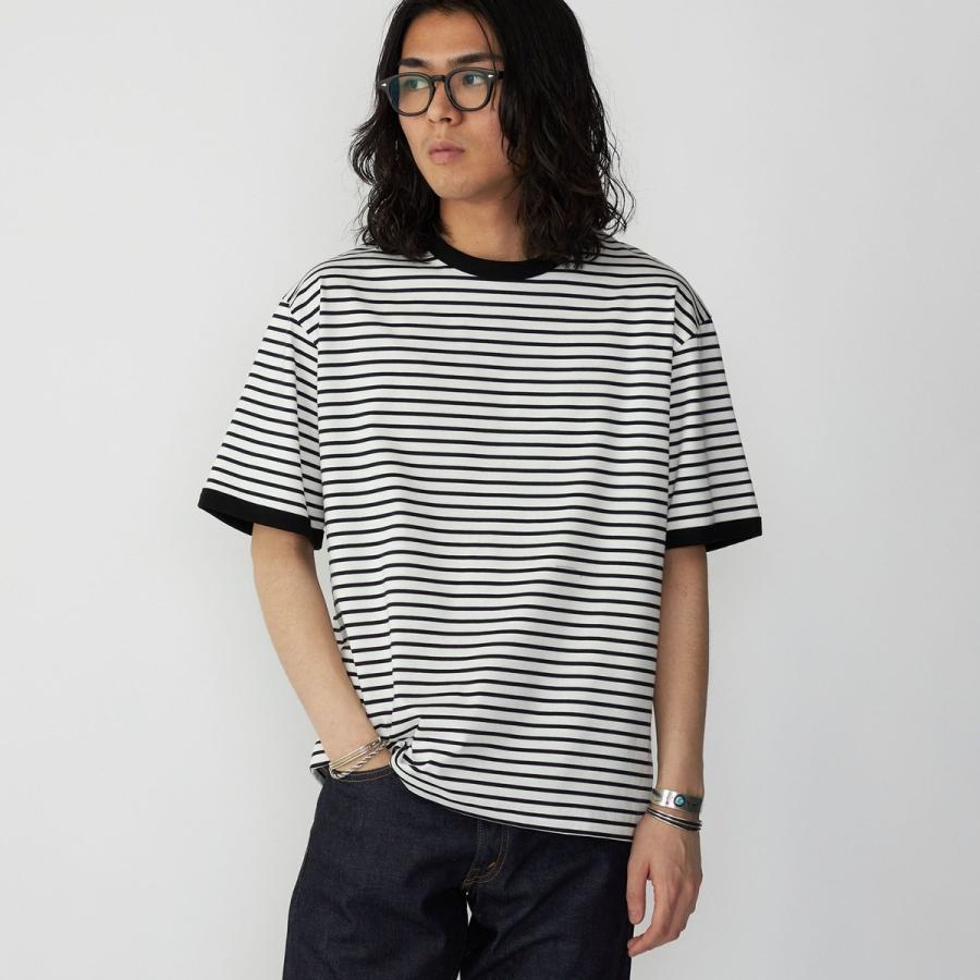 SHIPS: Albini オーガニックコットン リンガー Tシャツ｜0101marui｜06