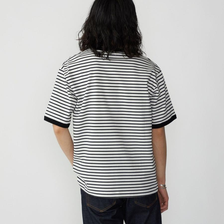 SHIPS: Albini オーガニックコットン リンガー Tシャツ｜0101marui｜08