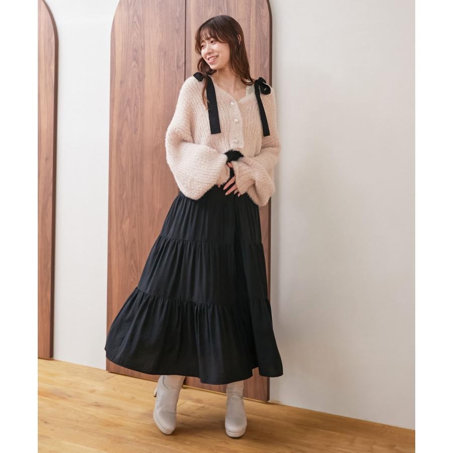 MAJESTIC LEGON（マジェスティックレゴン） 2way肩リボンティアード