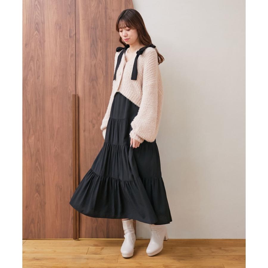 MAJESTIC LEGON（マジェスティックレゴン） 2way肩リボンティアード