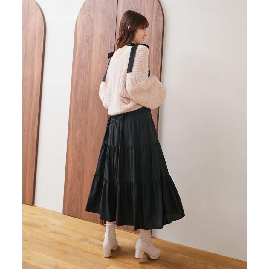 MAJESTIC LEGON（マジェスティックレゴン） 2way肩リボンティアード