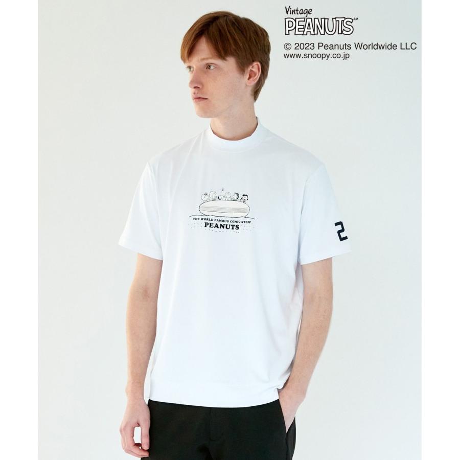 【BEAMS GOLF】スヌーピーコラボ モックネックTシャツ 23区GOLF 【PEANUTS】【MEN】スヌーピーコラボ モックネック