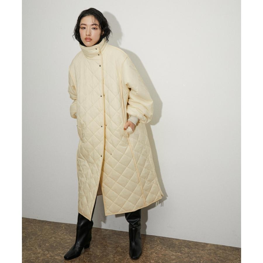 超美品 アダムエロペ スタンドネックキルティングコート ADAM ET ROPE'（アダムエロペ） スタンドネックキルティングコート