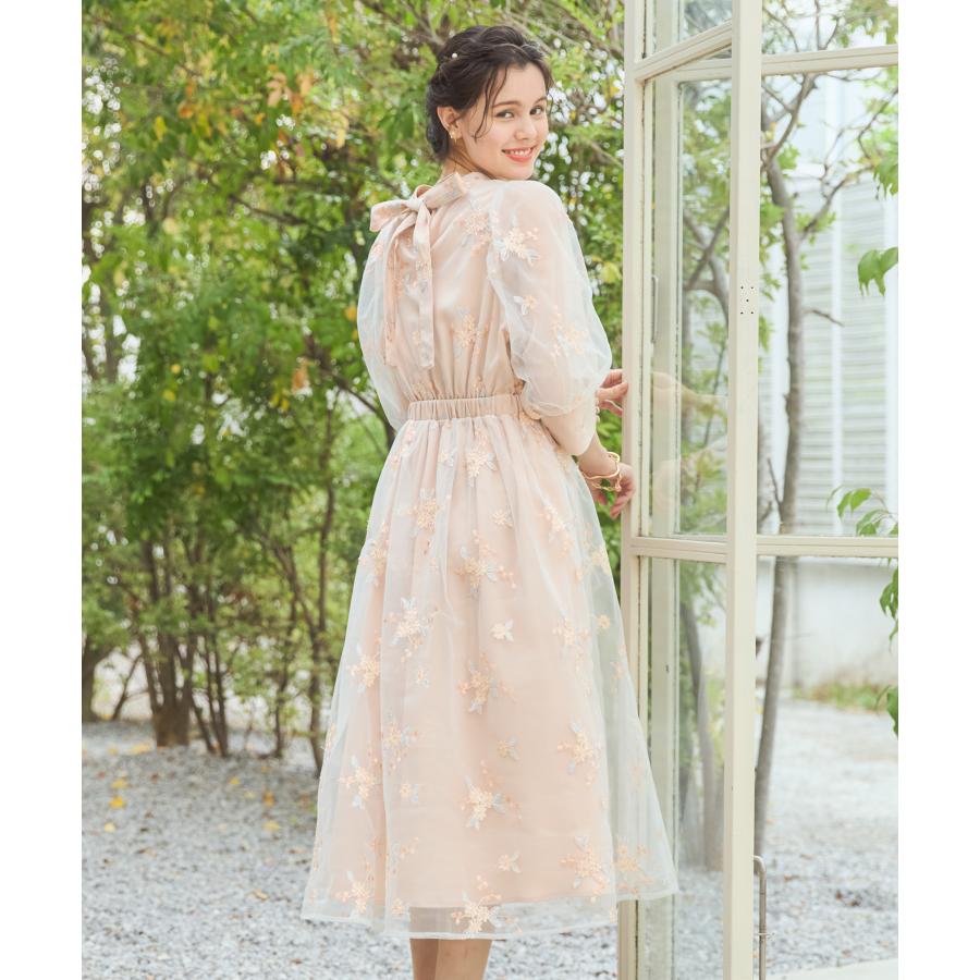 9420. 【極美品】Rene Aライン フレア チュール ワンピース ドレス DRESS STAR（ドレススター） チュールドレス ワンピース Aライン