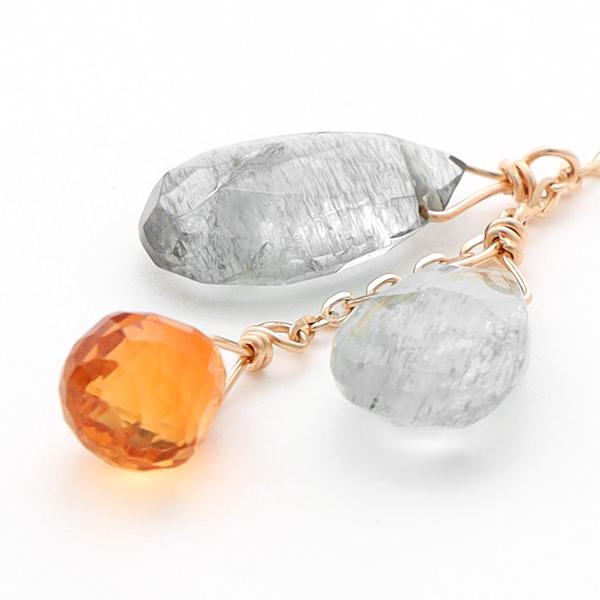 agete K10アクアマリンピアスチャーム : マルイ(丸井)Yahoo!店