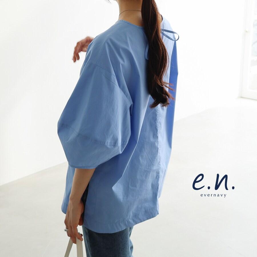 ランタンスリーブ ブラウス evernavy エバーネイビー : マルイ(丸井 