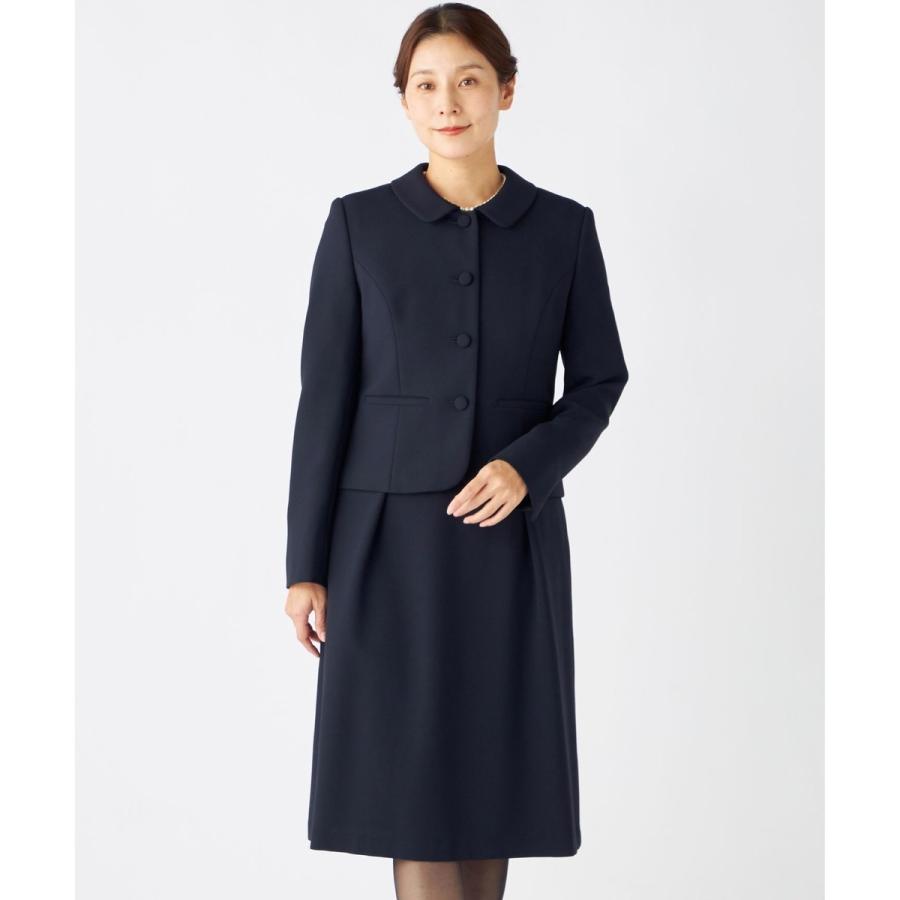 新品　自由区【お受験/セレモニーに】濃紺　お受験スーツ 自由区（ジユウク） 【お受験/セレモニーに】濃紺洗える/ストレッチ