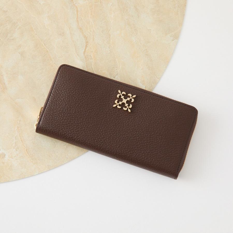 russet（ラシット） モノグラムプレートラウンドジップウォレット(SO