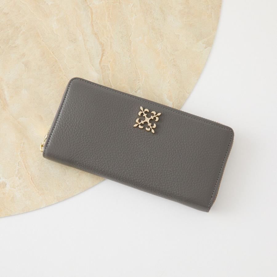 russet（ラシット） モノグラムプレートラウンドジップウォレット(SO