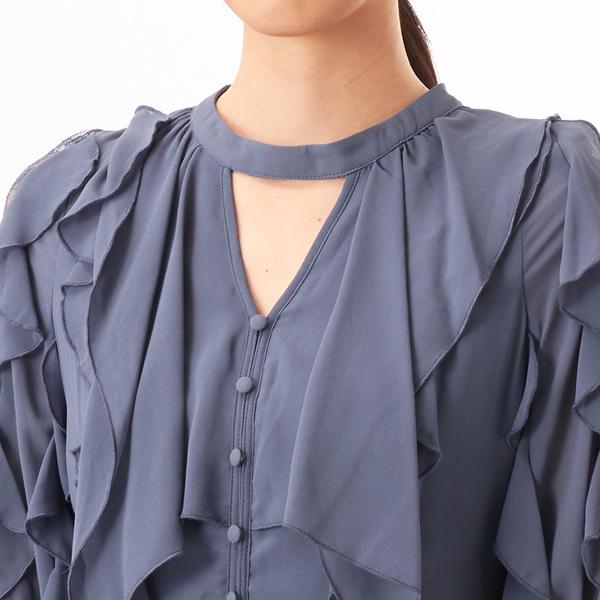 PREFERIR（プレフェリール） ラッフルキーホールネックワンピース 結婚