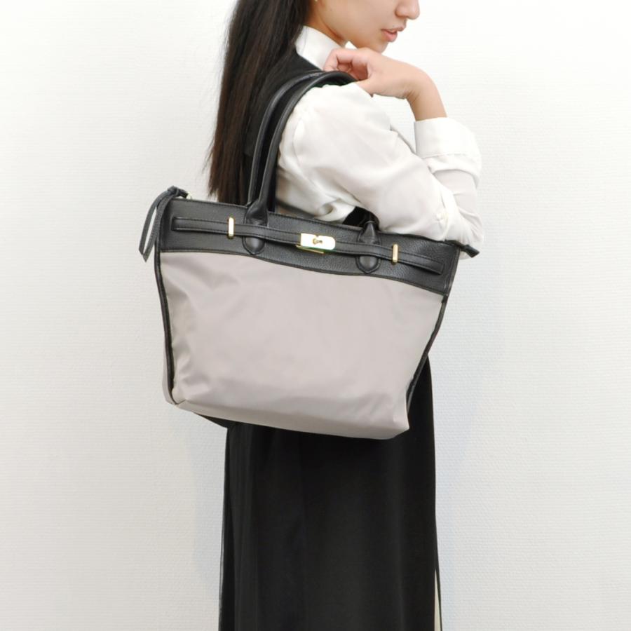 ★専用です★美品 ペルケ perche ナイロン牛革ヒネリ金具トートバッグ 本革 レザー】 ペルケ perche / ナイロン牛革ヒネリ金具トートバッグ