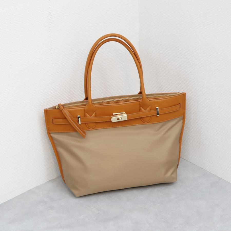 ペルケ（perche’）/【本革 レザー】 ペルケ perche / ナイロン牛革ヒネリ金具トートバッグ 本革 レザー】 ペルケ perche / ナイロン牛革ヒネリ金具トートバッグ