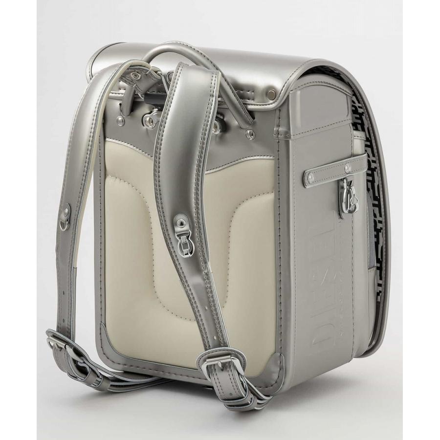 【m】DIESEL ディーマーク シルバー ランドセル DIESEL（ディーゼル） METAL D-MARK (メタル ディー マーク)ランドセル