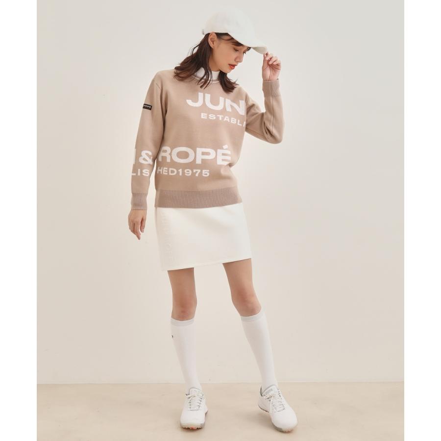 JUN&ROPE'（ジュンアンドロペ） BIGロゴグラフィック長袖ニットプル