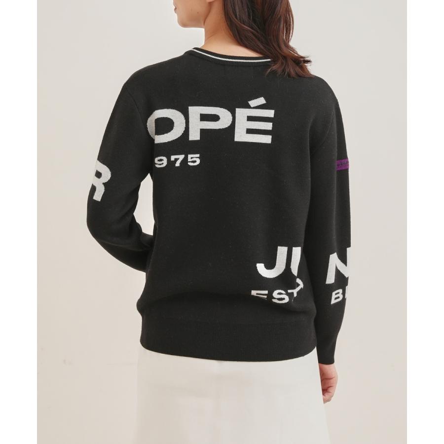 JUN&ROPE'（ジュンアンドロペ） BIGロゴグラフィック長袖ニットプル