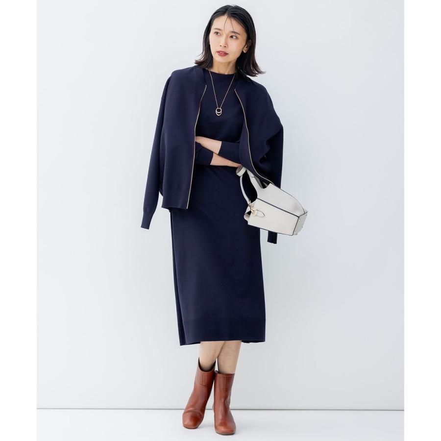 23区 【洗える】ヴィスコースストレッチ ストレート ニット