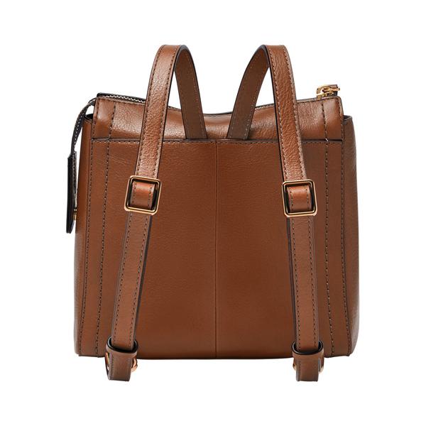 FOSSIL リュック ブラウン レザー 3way フォッシル バッグ 革 茶 フォッシル リュックサック レディース レザー ブラウン スマホ収納可