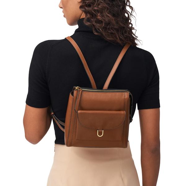 FOSSIL（フォッシル） リュックサック レディース レザー ブラウン