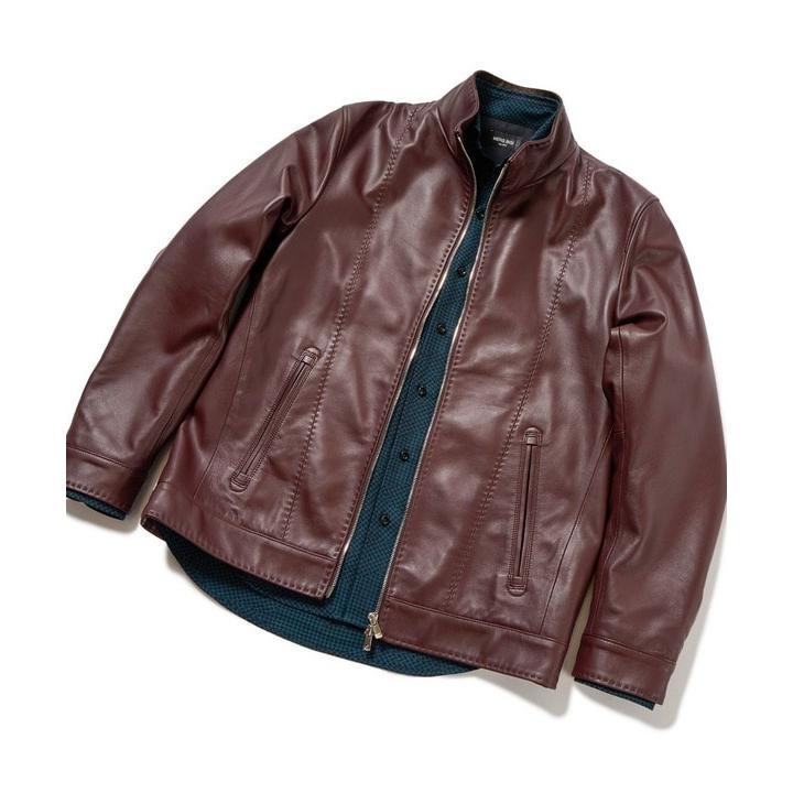 MEN'S BIGI（メンズビギ） クロームタンニングレザージャケット