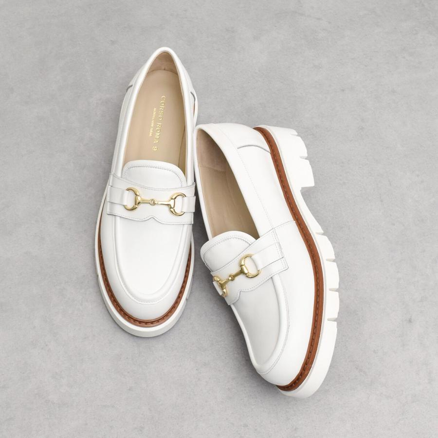 CORSO ROMA 9◇4cmヒール◇トラックソールビットローファー : マルイ