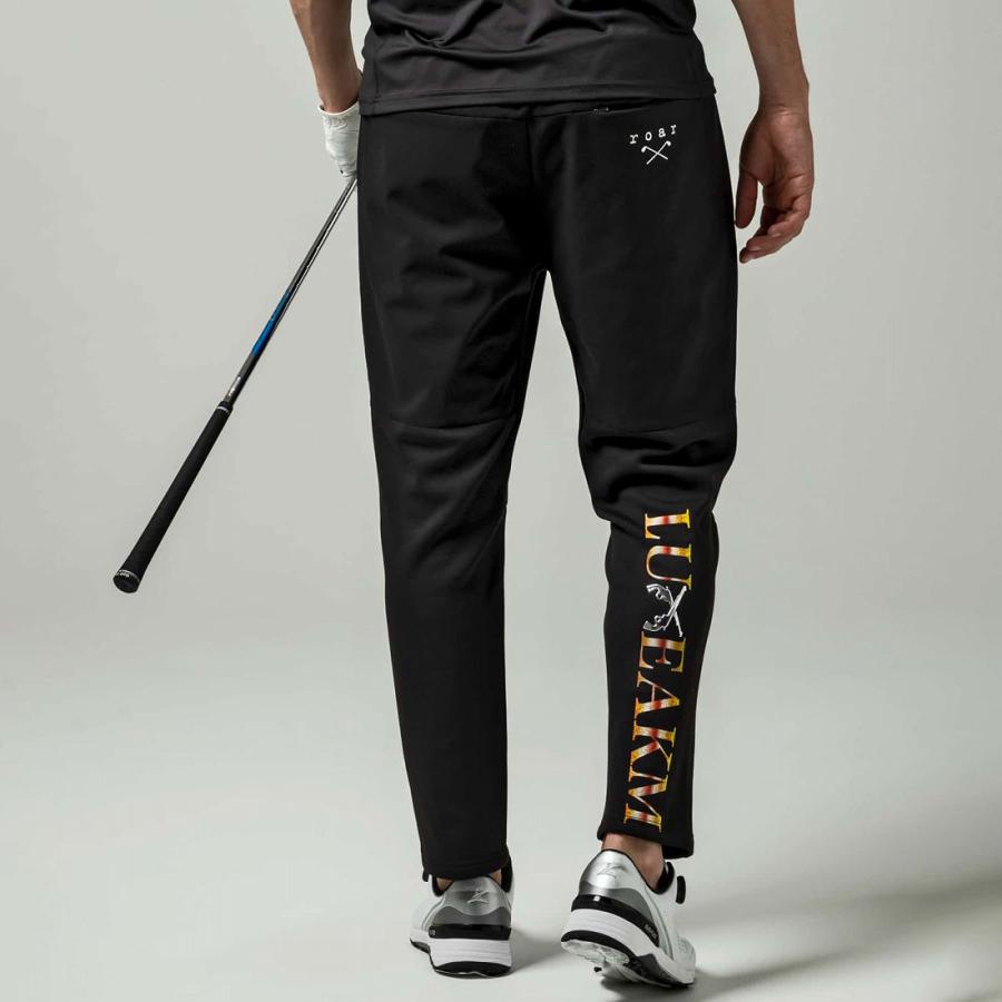 レア!!ロアーroar×LUXEAKMPLUS・バックロゴ防風ロングパンツ LUXEAKMPLUS×roar ゴルフ バックロゴ防風ロングパンツ リュクス