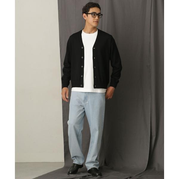 「毛玉レスニット」 ファインゲージＶカーディガン 毛玉レスニット