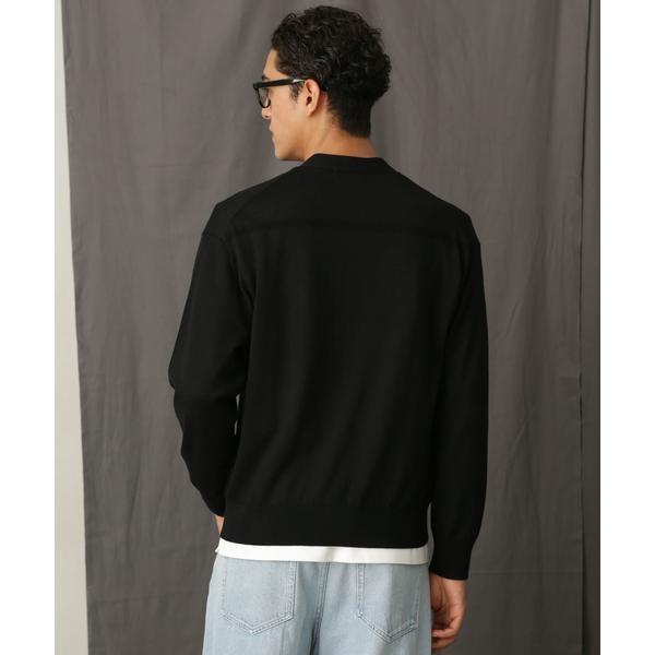 「毛玉レスニット」 ファインゲージＶカーディガン 毛玉レスニット