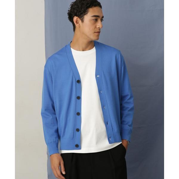 「毛玉レスニット」 ファインゲージＶカーディガン 毛玉レスニット