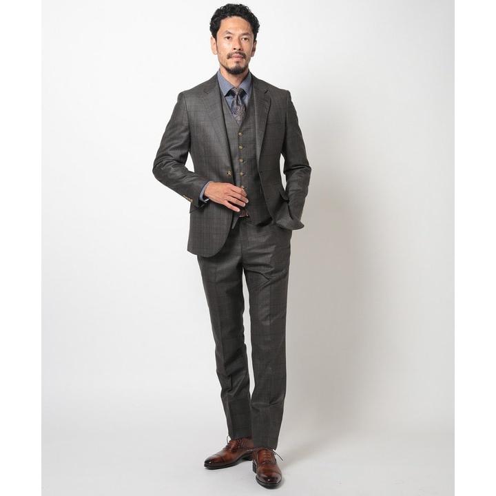 MEN'S BIGI ブライト杢グレンチェックスーツセットアップ MEN'S BIGI ブライト杢グレンチェックスーツセットアップ