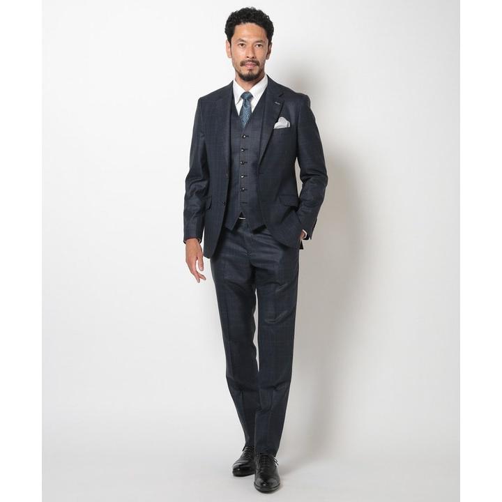 MEN'S BIGI ブライト杢グレンチェックスーツセットアップ MEN'S BIGI ブライト杢グレンチェックスーツセットアップ