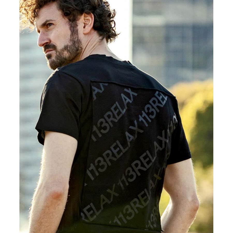 1PIU1UGUALE3 RELAX バックロゴプリント半袖Tシャツ｜0101marui｜07