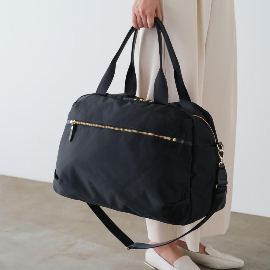 【未使用級】russet　トラベルボストンバッグ　ネイビー 未使用級】russet トラベルボストンバッグ ネイビー