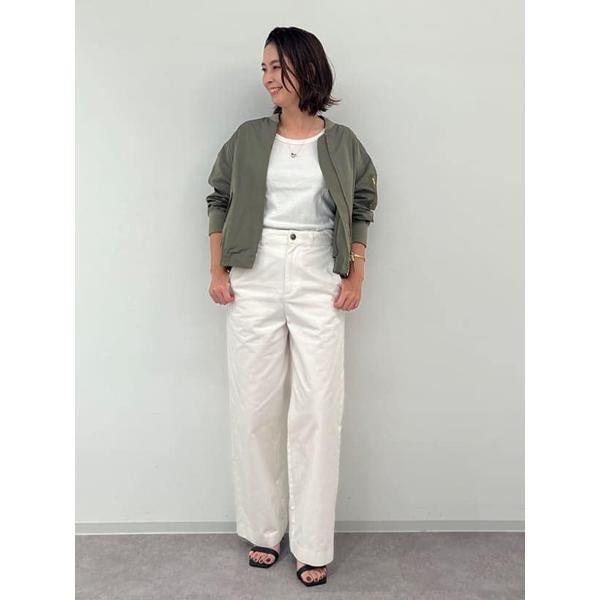 human woman（ヒューマンウーマン） ◇甘撚コットンチノパンツ