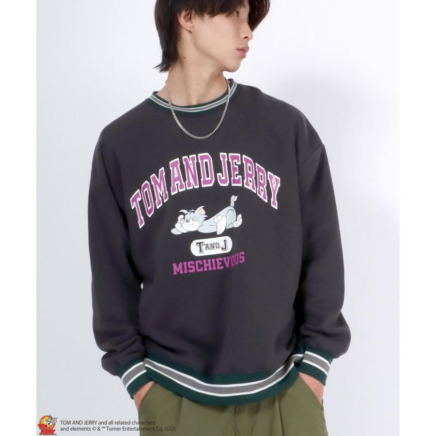 TOM＆JERRY トムとジェリー】 キャラクター プリント スウェット