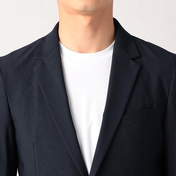 【セットアップ対応】千鳥柄ハイテンションストレッチ ジャケット_10